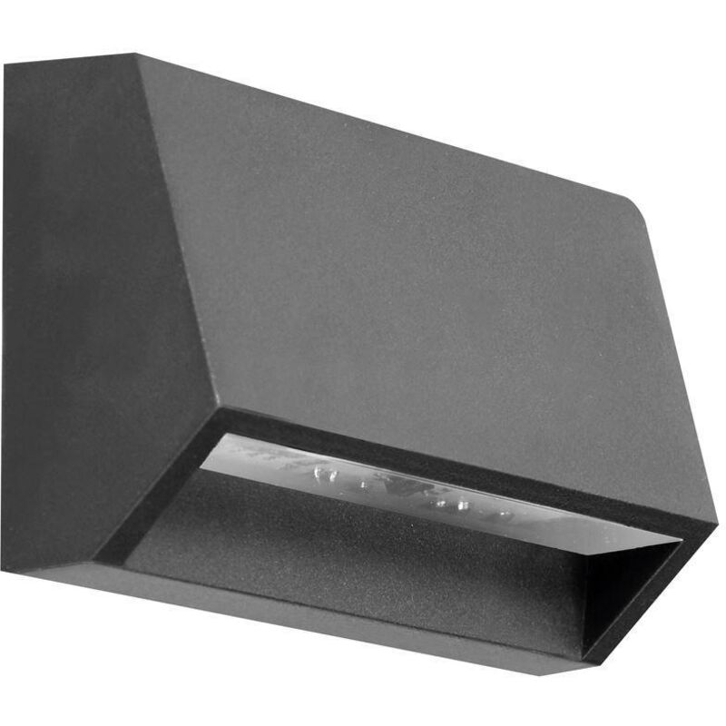Bricoline Enye Led 1, 5w 4000k Or-op-6190l4 Graue Fassadenwandleuchte