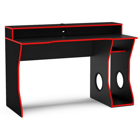 Enzo Gaming Computer Desk Black & Red 
