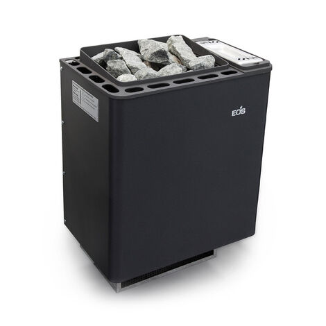 Eos Bi-O Thermat W 9 kW Combi Saunaofen mit Verdampfer Wandofen Anthrazit