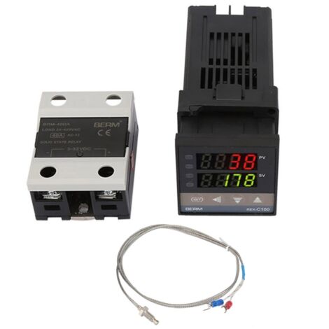 Contrôleur Température PID REX-C100 - 0-400°C - Alimentation 110-240V AC - Pour Fours Et Incubateurs