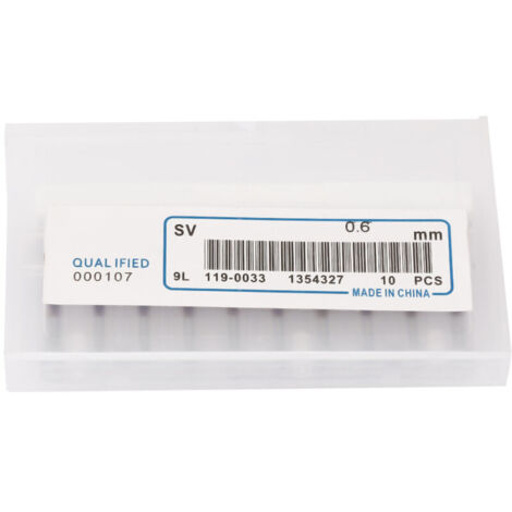 Eosnow 10 pezzi fresa conica in carburo di tungsteno con rivestimento blu per macchina per incisione PCB (0,6 mm)