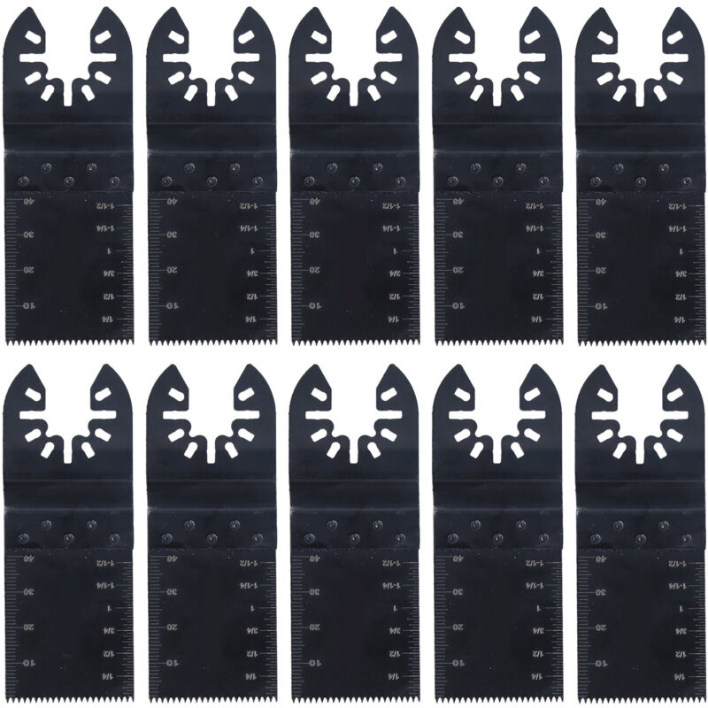 Eosnow - 10 pièces scie oscillante, lame à dégagement rapide en acier haute vitesse lames d'outils électriques universelles 34mm