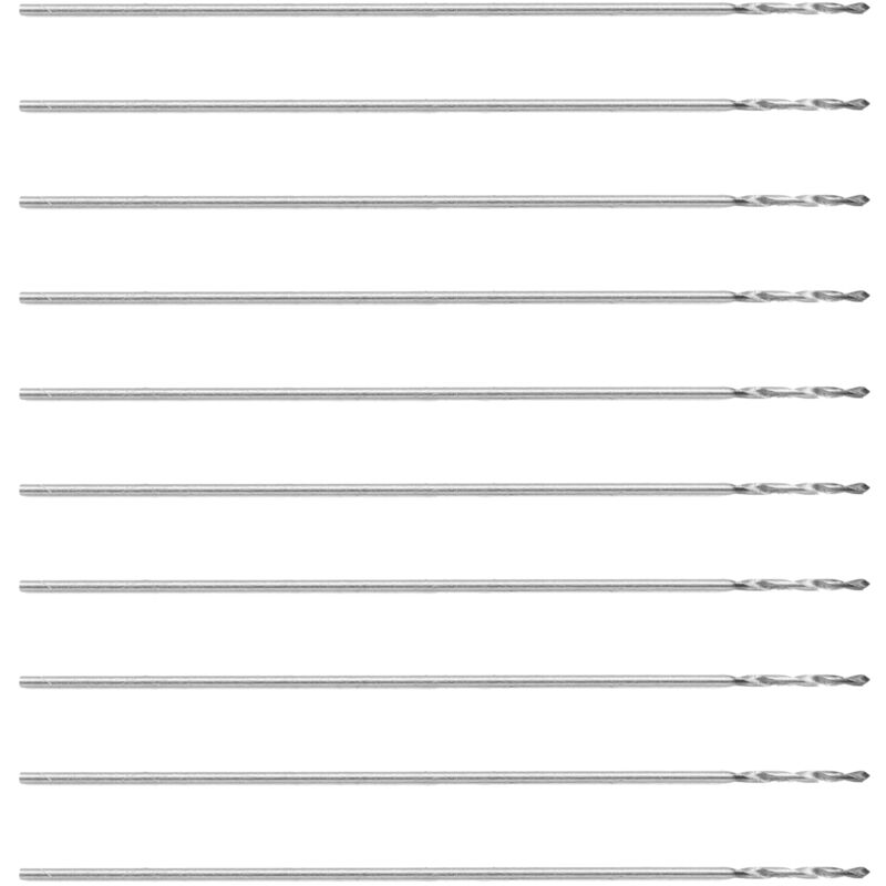 Image of Eosnow 10 Stück Spiralbohrer kleiner gerader Schaft Perlenbohrmaschine Werkzeuge K10 0,3 mm