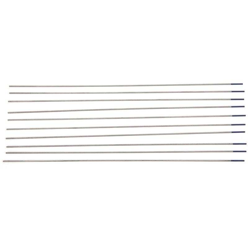 Eosnow - Aiguille d'arc d'électrode d'électrode de tungstène d'yttrium de tige de 10 pièces, pour souder l'aluminium mince, bleu, 1mm WY20