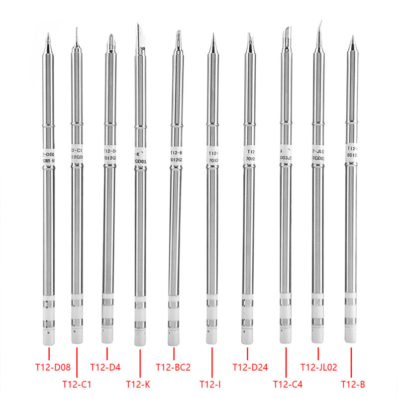 Image of 10 Stück T12 Serie Lötkolbenspitzen Schweißwerkzeug Ersatz für FX-951 Rework Station - Eosnow