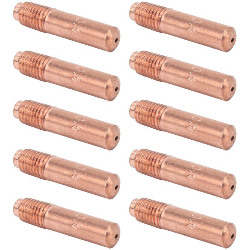 Image of Eosnow 10pcs leitfähige Düsen für MIG -Schweißtipps Kupfer kleines Zubehör 0,9 mm