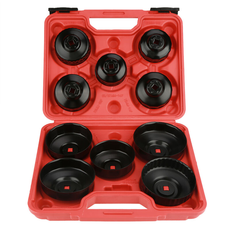 Image of Eosnow 11pcs Ölfilterschlüssel Entfernen Sie Set Sockets Arbeitenreparaturwerkzeug Kit Kit