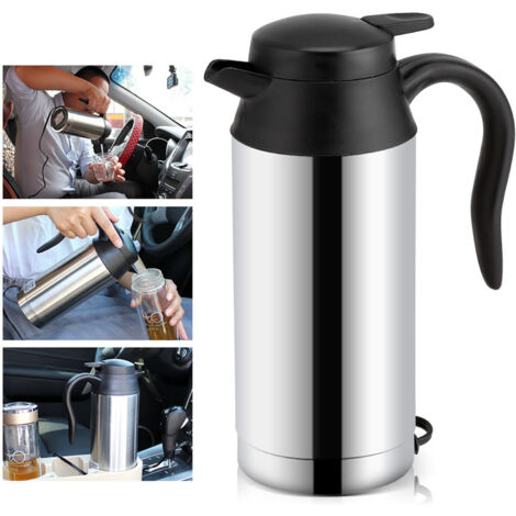 Eosnow 12 V 750 ml Edelstahl Elektroauto Wasserkocher Heizung Tasse Kaffeetasse Reise Wasserflasche