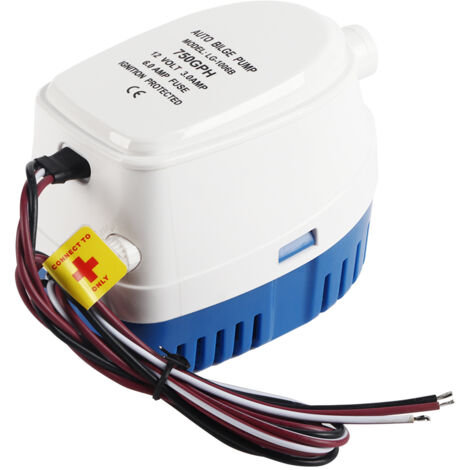 Eosnow 12V 750GPH Automatische Tauch-Bilgenwasserpumpe mit Schwimmerschalter für Boot