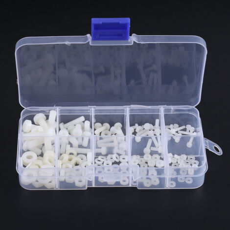 Eosnow 150 Uds M2 M2.5 M3 M4 M5 tornillos pernos tuercas Kit surtido de arandelas en caja