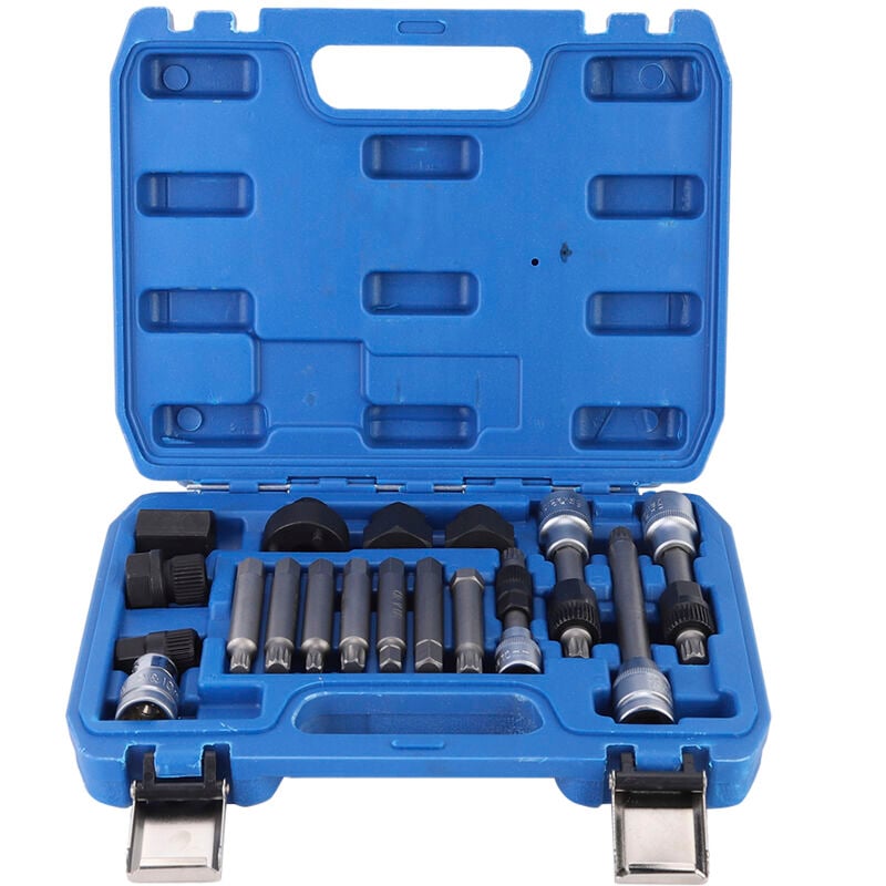 Image of Eosnow 18 Teile/satz Lichtmaschine Riemenscheibe Demontieren Entferner Kit Auto Reparatur Werkzeug