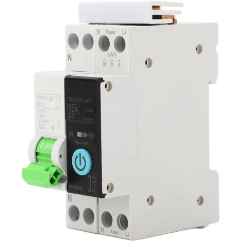 Eosnow 1P+N Smart WiFi Leistungsschalter mit Messung 6KA Schaltleistung Ferngesteuerter Leistungsschalter 16A AC230V