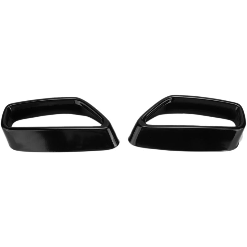 Image of 2 pezzi di copertura della punta del tubo di scarico nero lucido di ricambio per serie 5 G30 G38 2018-2021 - Eosnow