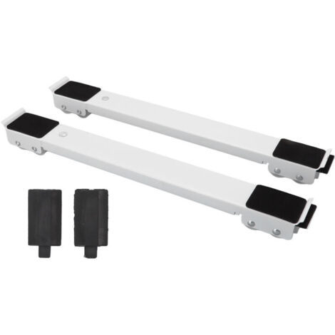 Eosnow 2 pièces meubles appareil rouleau en acier 300kg charge portante extensible Machine base mobile pour lave-vaisselle blanc