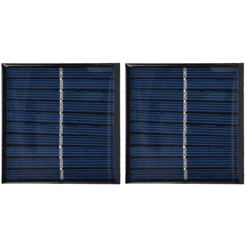 2 pièces Mini panneau solaire Portable cellule encapsulée époxy Flexible bricolage utilisation 0.7W 5V 0-140mA - Eosnow