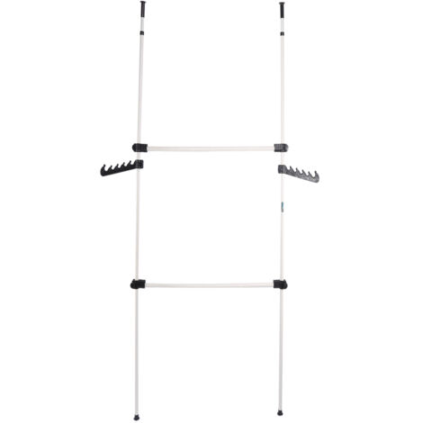 Eosnow 2 ples réglable maison porte-vêtement cintre Simple placard garde-robe chambre nouveau