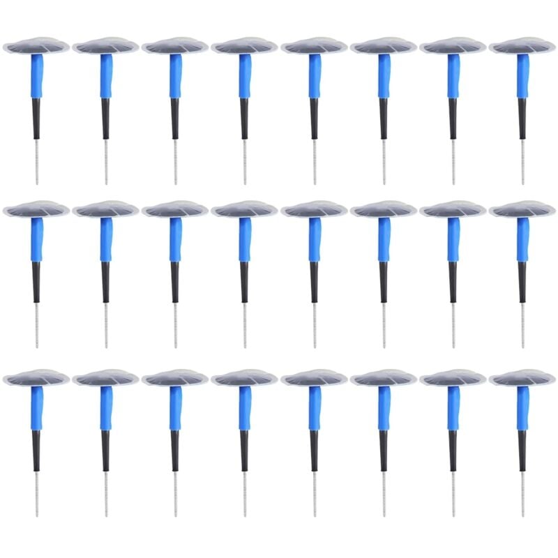 Image of 24 Stcs Auto Motorrad Universal Tubeless Reifenpunktion Reparaturpilzstecker Patch Gum (1) - Eosnow
