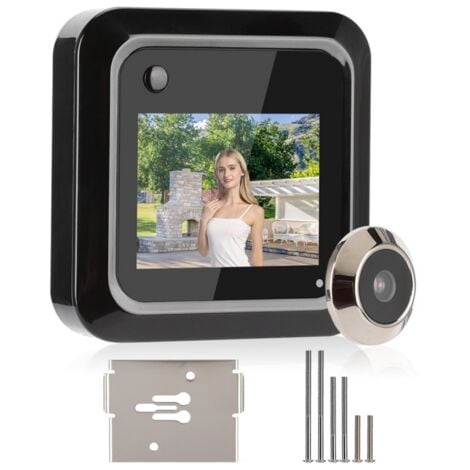 Eosnow 2.4in Smart Door Viewer TFT LCD -Bildschirmanzeige 0,3 MP 95 ° Weitwinkelkamera Fotoaufzeichnung