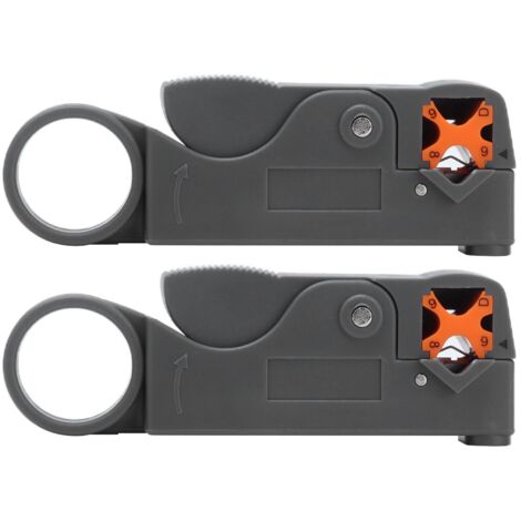 Eosnow 2pcs Drahtstripper Doppelblatt Design Koaxial Kabel Striping Tool Set Kit Kit