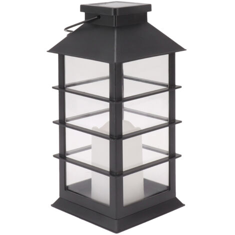 Eosnow 2pcs Solar Hanging Lantern Candle Design LED LED Outdoor Light Decor für Pathway Yard Rasen