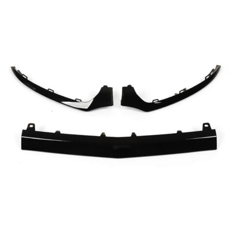 Eosnow 3 Stück glänzend schwarze vordere Stoßstangen-Unterteile als Ersatz für Mercedes-Benz C-Klasse W205 C205 A205