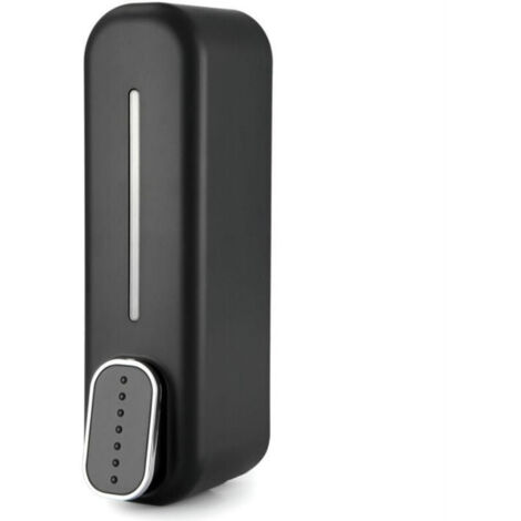 Eosnow 300-ml-Seifenspender, manuell, Wandmontage, ABS-Druckknopf-Duschgelbehälter, für Zuhause und Hotel, Schwarz