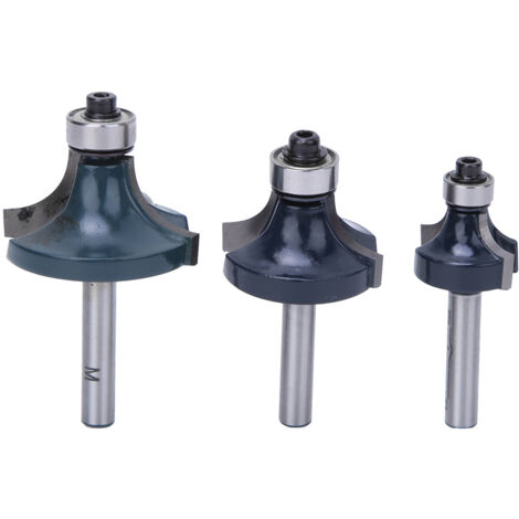 Eosnow 3pcs Ecke um Router Bit 1/4 Zoll Schaft mit hölzernder Mahlschneider
