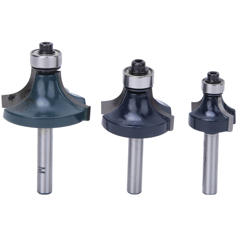 Image of 3pcs Ecke um Router Bit 1/4 Zoll Schaft mit hölzernder Mahlschneider - Eosnow