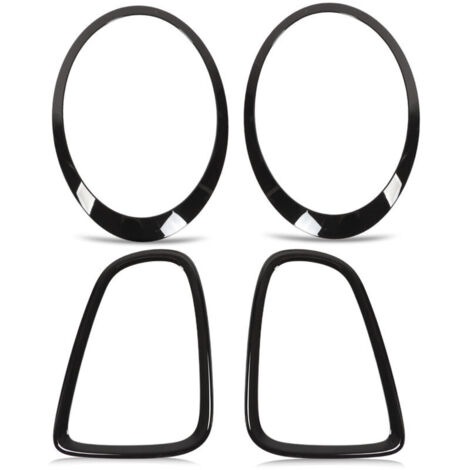 Eosnow 4-piece gloss black headlight taillight surround trim covers for Mini R56 R57 R58 R59 Cooper S JCW 2007-2015