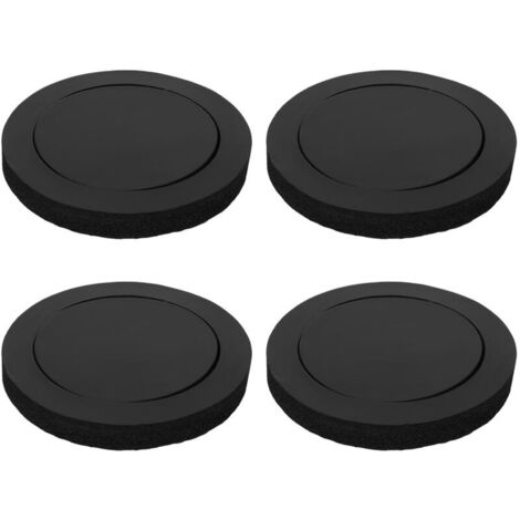 Eosnow 4 pièces de garniture de porte, isolation phonique en coton, accessoires pour haut-parleurs de voiture avec anneau de basses