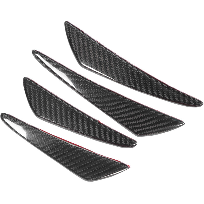 Image of Eosnow 4 Teile/satz Universal Carbon Fiber Bumper Canards Lip Spoiler Fit für Honda