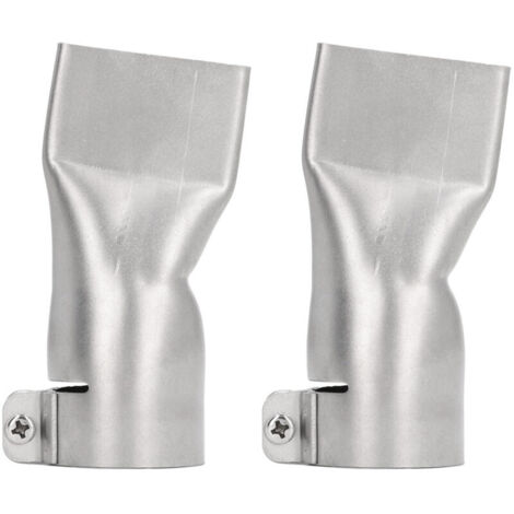 Eosnow 40mm Wide Flat Mouth Welding Nozzle, Stainless Steel, Heat Resistant Heat Gun, 2 Pieces