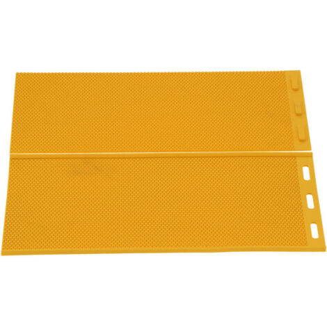 Eosnow 5,4 mm Bienenwachs-Pressform, 2-teilig, Gummiwabe, Bodenplatte, Imkereizubehör, Gelb