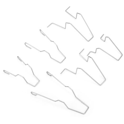 Eosnow 5ZHSFULLKIT 6PCS Stahl-Scheinwerfer-Scheinwerfer-Abblendlicht-Scheinwerferlampen-Haltefeder-Clip-Klemme für H1/H3/H4/H7