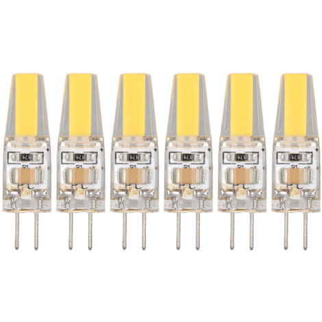 Eosnow 6 pz 6 W 500LM G4 Lampadina LED COB Gel di silice Lampada a risparmio energetico Lampadina per Lampada da soffitto Lampada da parete Lampada da tavolo 220 V Bianco caldo