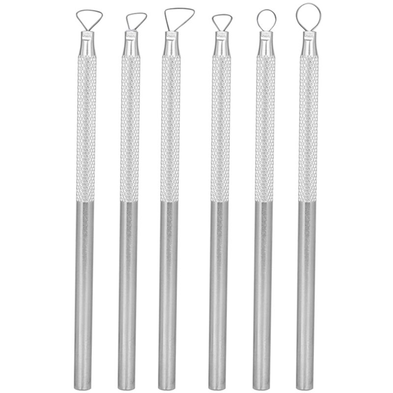 Image of Eosnow 6 Teile/satz Aluminium Legierung Gravur Carving Schaber Ton Keramik Bildhauerei Werkzeug Set