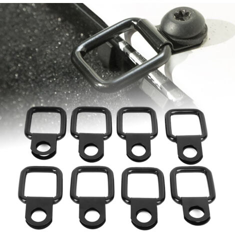 Eosnow 8pcs D -Ring -Anker Schnellentfernung Fastenerkrawatte für Jeep Wrangler JK YJ TJ JKU Sports/ Sahara/ Freedom/ Rubicon X Unlimited 95-17
