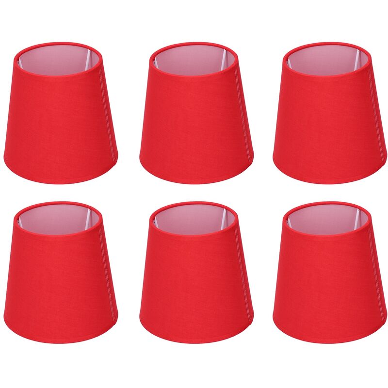 Abat-jour moderne en tissu Simple, 6 pièces, Film intérieur suspendu, couverture d'abat-jour pour lampes E14 - Eosnow