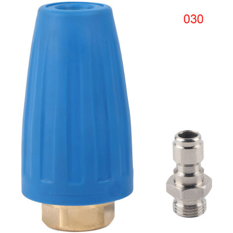 Eosnow Accessoire de nettoyage pour nettoyeur haute pression à connexion rapide 1/4 ", buse Turbo de pulvérisation 3000PSI 3.0