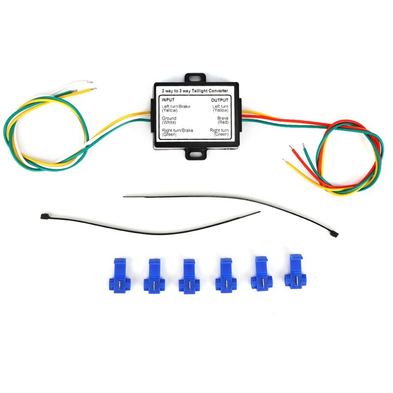 Eosnow - Adaptateur de harnais de système électrique de convertisseur de remorque d'épissure de fil de 2 à 3 fils, Type américain