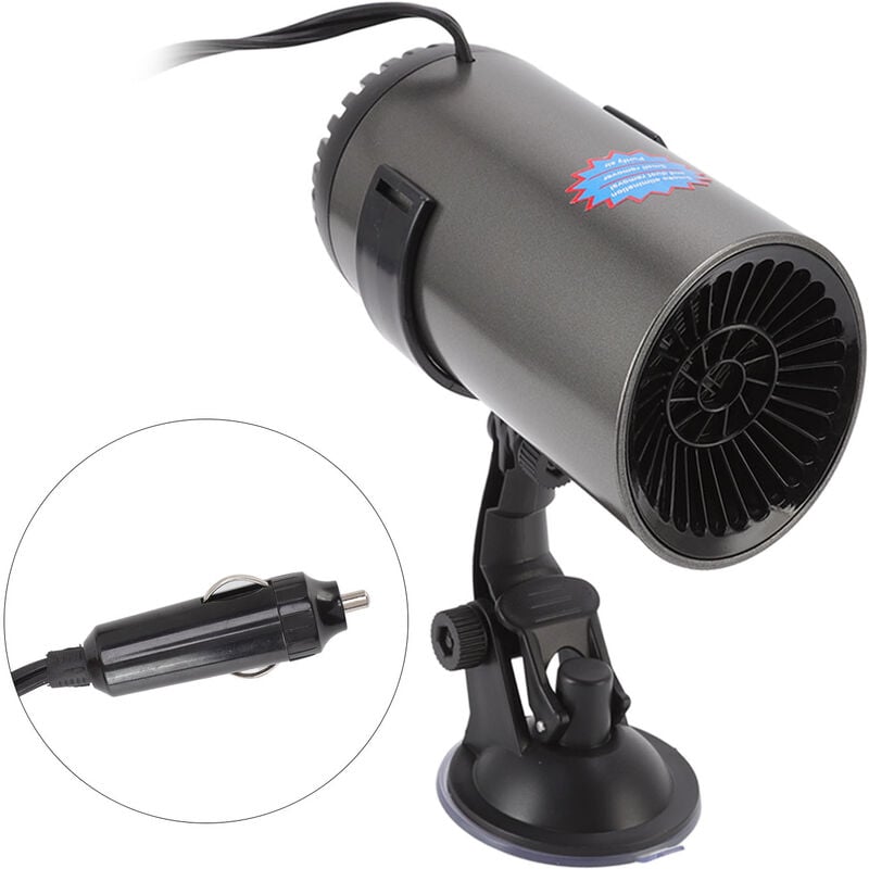 Eosnow Allume-cigare Portable 24V, chauffage rapide, frais et chaud, désembueur et dégivreur pour voiture avec support rotatif