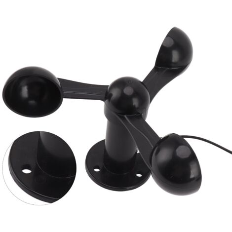 Eosnow Anemometer -Sensorwindgeschwindigkeit Tasse mit 8 m wasserfestes Kabel 4 cm Montageloch Anti -Interferenz 3 Tassen Geschwindigkeitsdetektor für Outdoor 0-3,8 V