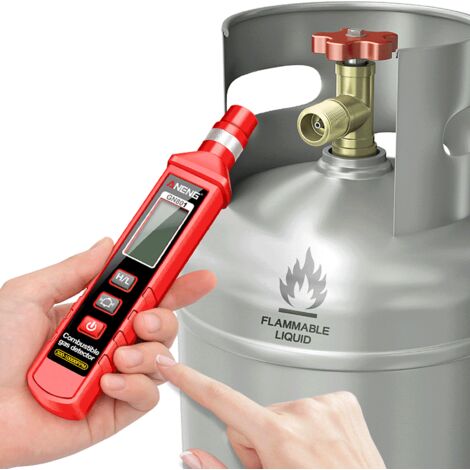 Eosnow Aneng GN801 Gasempfindlicher Halbkondektor-Detektor 300  10000 ppm Gasleckage Analysator Brennbares Messgerät Umgebungssensor-Tool