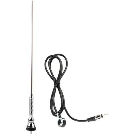 Eosnow  Antena aérea Universal para guardabarros de techo de coche, Radio AM/FM de 18,5 pulgadas, giratoria de 180°