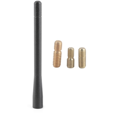 Eosnow Antenne courte universelle AM/FM en alliage d'aluminium de 4,7 pouces pour voiture, compatible avec Chevy Silverado 1500 07-19