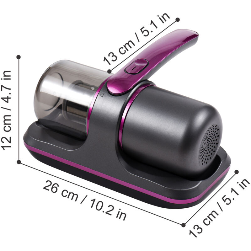 Eosnow - Aspirateur compact pour matelas, 100 w, portable, sans fil, uv, aspiration puissante 8 000 Pa, 2 vitesses réglables, collecteur de poussière