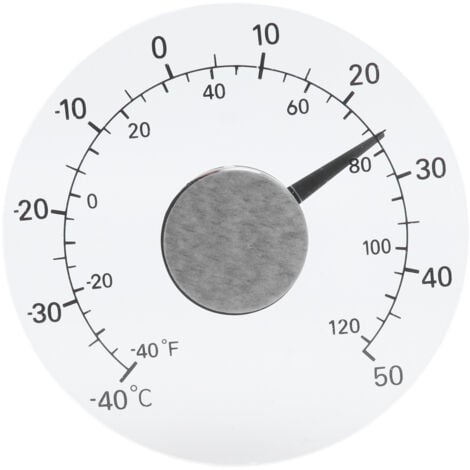 PRENFLE Eosnow Außenthermometer, selbstklebend, transparent, wasserdicht, Tür- und Fenster-Temperaturmessgerät für Bauernhof, Zuhause