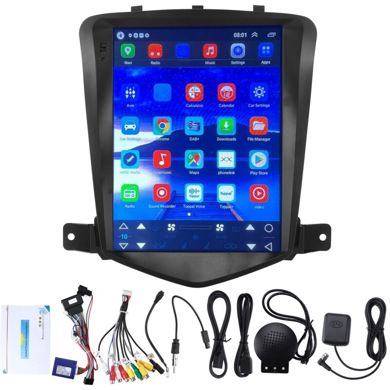 Eosnow - Autoradio 9,7 pouces, Bluetooth, mains libres, lecteur multimédia, Navigation gps, remplacement pour Cruze J300 2009 – 2015