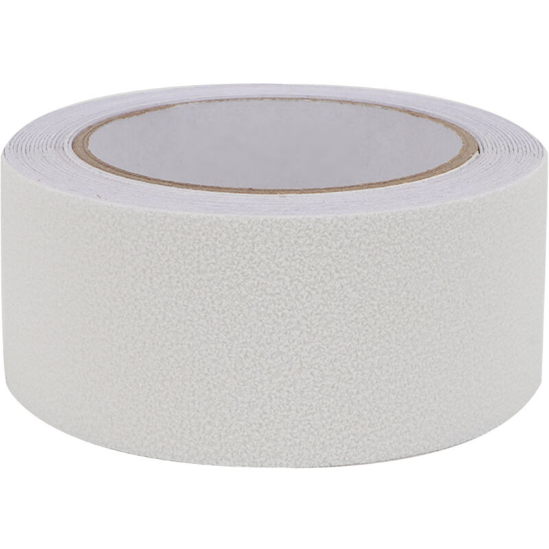 Eosnow - Bande antidérapante en caoutchouc peva/pu, bande de sécurité antidérapante pour marche d'escalier, 5m (blanc)