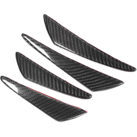Eosnow Becquet de pare-choc universel en Fiber de carbone, becquet de lèvre adapté à Honda, 4 pièces/ensemble